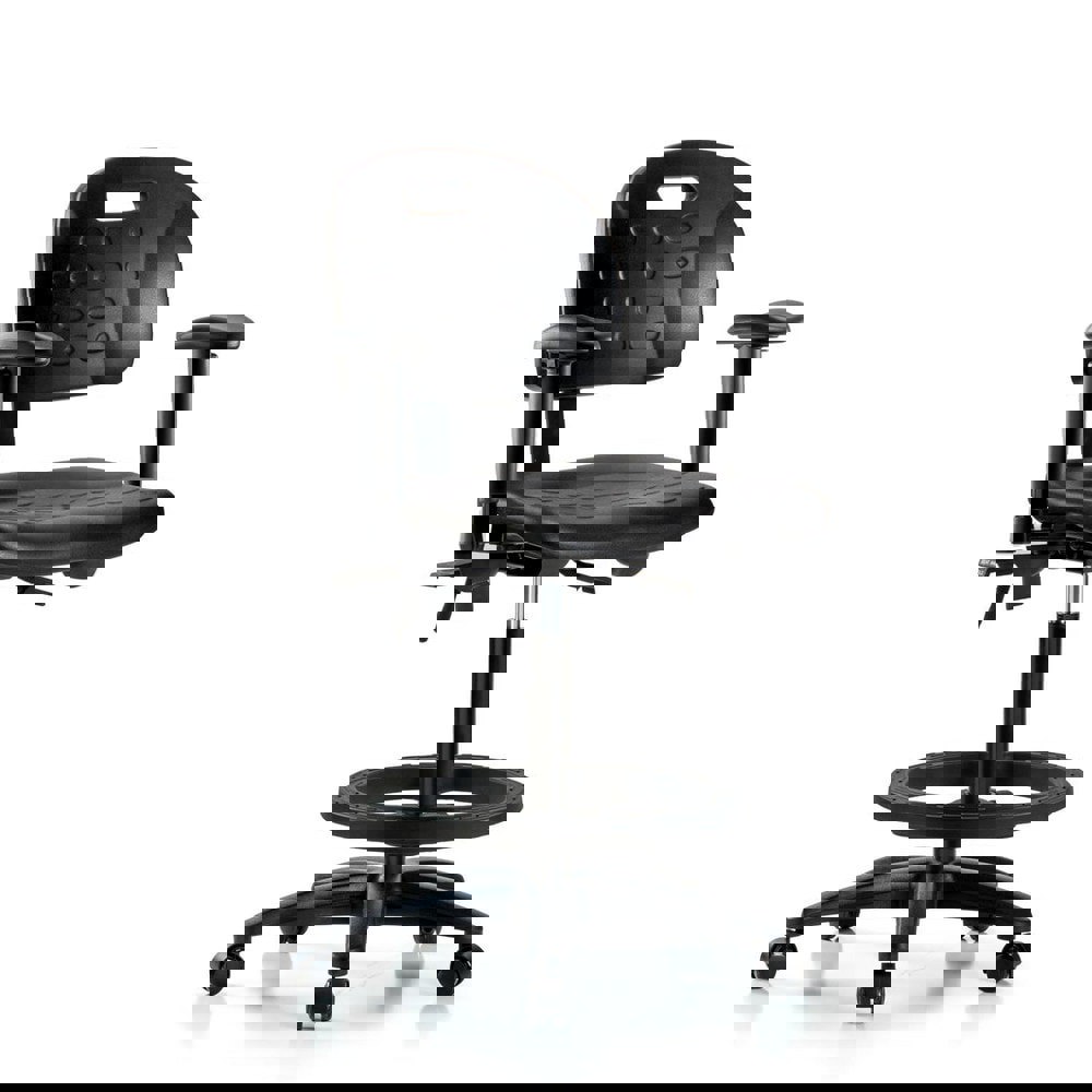 Task Chair: Polyurethane, Black